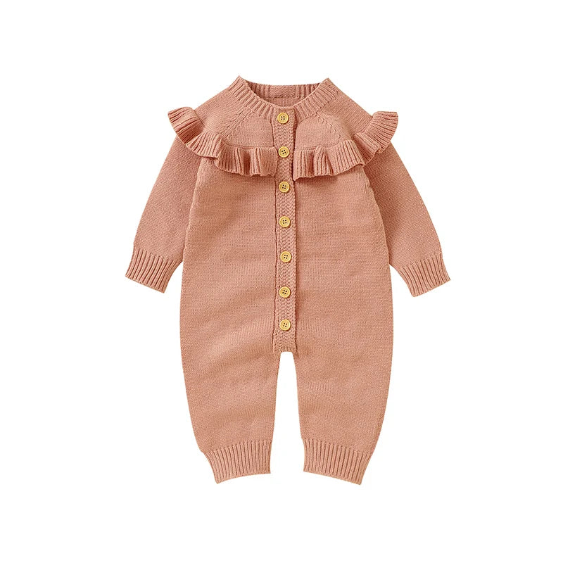Whole Forming  Mimixiong Knitted  Weave Pattern Newborn Baby Rompers Clothing Babies Clothes Infant Cardigan Sweaters Rompers
