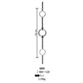 Ornamental Components Steel Balusters for Staircase Railing Handrail Balustrade Balcony Gate Fence Parts