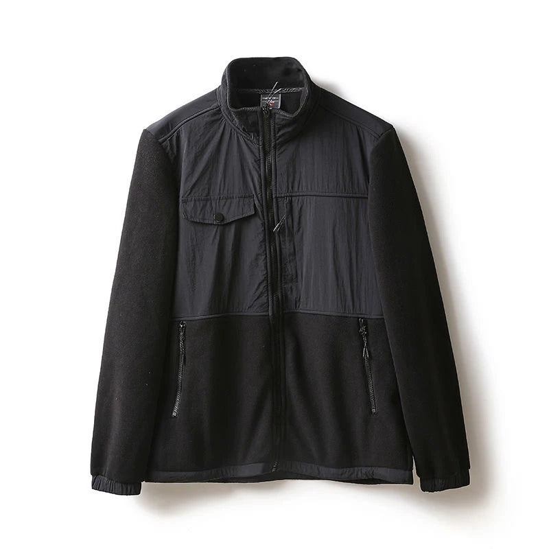 Hot Sale Free Sample Classic Fit Men Fleece Jacket OEM Soft DTY Reliable China Manufacturer Fleece Jacket