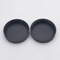 10 Days Delivery 48mm Black Ribbed PP Plastic End Caps Screw Caps for French square Bottles
