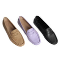 Factory Sale Women's Summer Flats Loafers Candy Color Slip-On Comfortable Breathable Cushioned Customizable Shoes