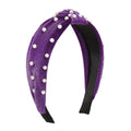 New Style Hair Accessories Fashionable Simple Velvet Flannelette Headband With Pearls