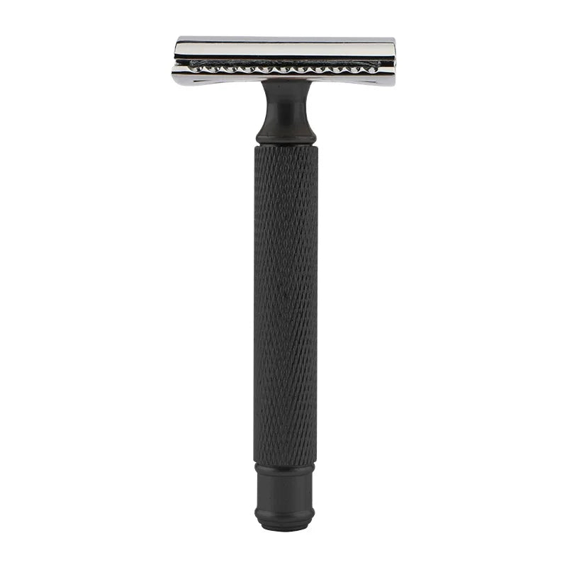Eco-Friendly Iron Handle Zinc Head Double Edge Safety Razor Classical Safety Razor Black Color
