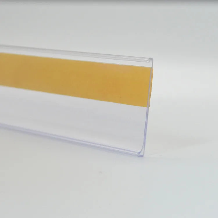 clear Pvc Data-trax Adhesive Backed Price Tag Label Holder for Single Line Channel