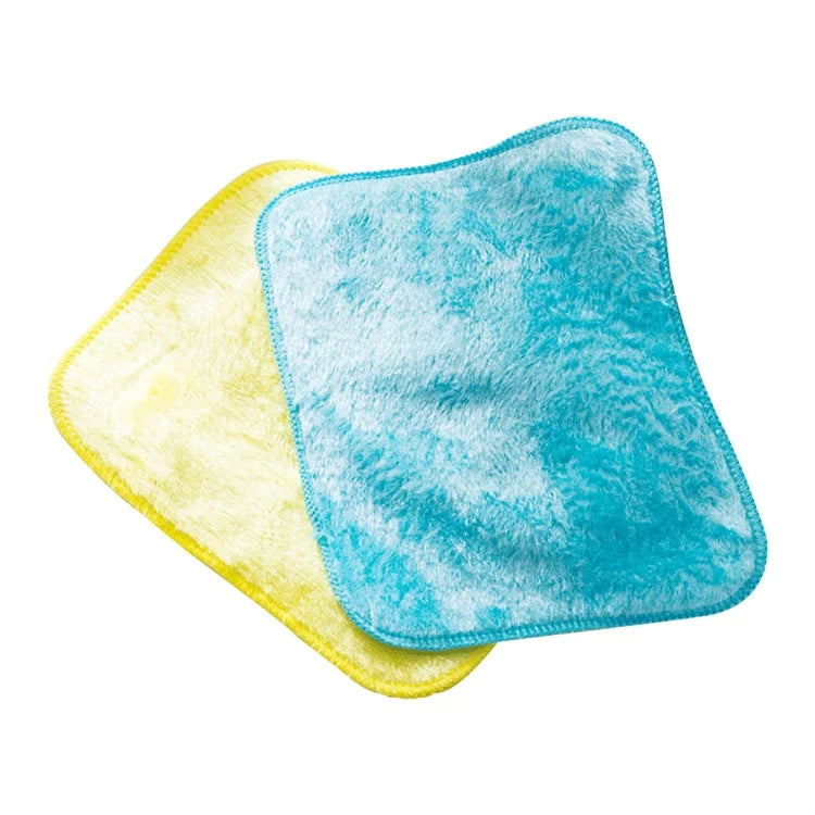 Oil Resistant Dish Cloth Quick Dry & Lint Free Rags for Cleaning and Housekeeping Streak Free Cleaning Cloths Yellow Blue