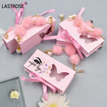 Make Your Own Eyelash Box Case Private Label Pink Butterfly Lash Box With Chain Wholesale Luxury False Eyelash Packaging Box