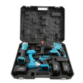 4pcs 21V Industrial Electrical Tool Kit Set Cordless Hammer Drill Wrench Angle Grinder Chargeable Drills 4-in-1 Combo Hard Case