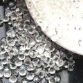 100% Good Feedback Glass Stone Transparent Flat Back Cold Fixation Non Hot Fix Crystal Rhinestone for  Nail Art Decoration
