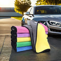 Wholesale Super Absorbent Quick Dry 600-1000gsm Thicken Bi-color Microfiber Car Drying Wash Cleaning Cloths Towel