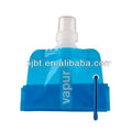 Plastic Folding Sport Water Bag-Eco-Friendly 480ml with Lid