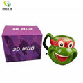Frog Birds Design Animal Customize logo Ceramic Painting Coffee Water Mug Ceramic Porcelain 3d Coffee Tea Sublimation Mugs