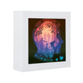 3D Laser Cut Paper Craft Creative Gift Idea Low Moq Customizable Printed Gift Card With Frame and Led Strips