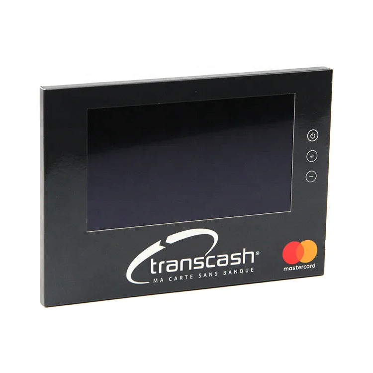 Advanced Technology Paper Box Gift Custom Printing Screen Business Greeting Lcd Mailer 7 Inch Video Brochure Card