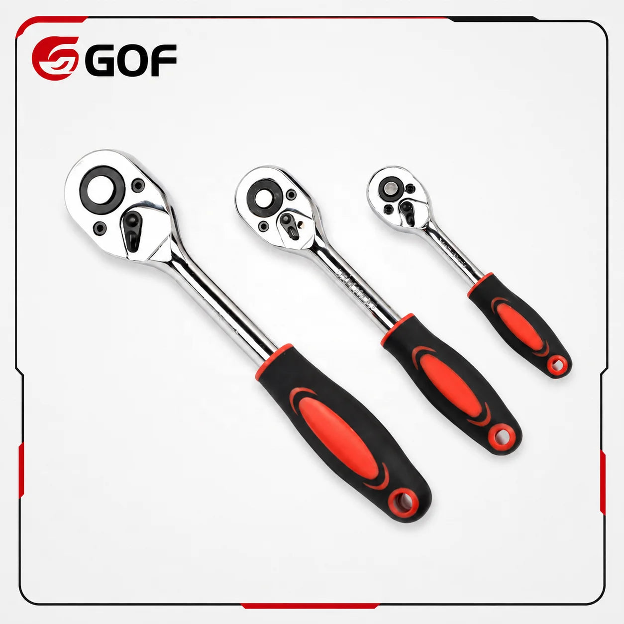 Wholesale OEM Industrial Grade 24-Tooth Manual Two-Way Socket Wrench 1/2 1/4 3/8 Quick Ratchet Polished Chrome Vanadium Steel
