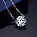 MSN-477 0.5CT 1.0CT 14K White Gold Lab Grown Diamond Necklace Jewelry Lab Diamond Necklace