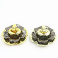 Deepeel BF424 Handbag Hardware Accessories Purse Decorative Lock Clasp Flower Twist Locks Bag Closure Turn Lock
