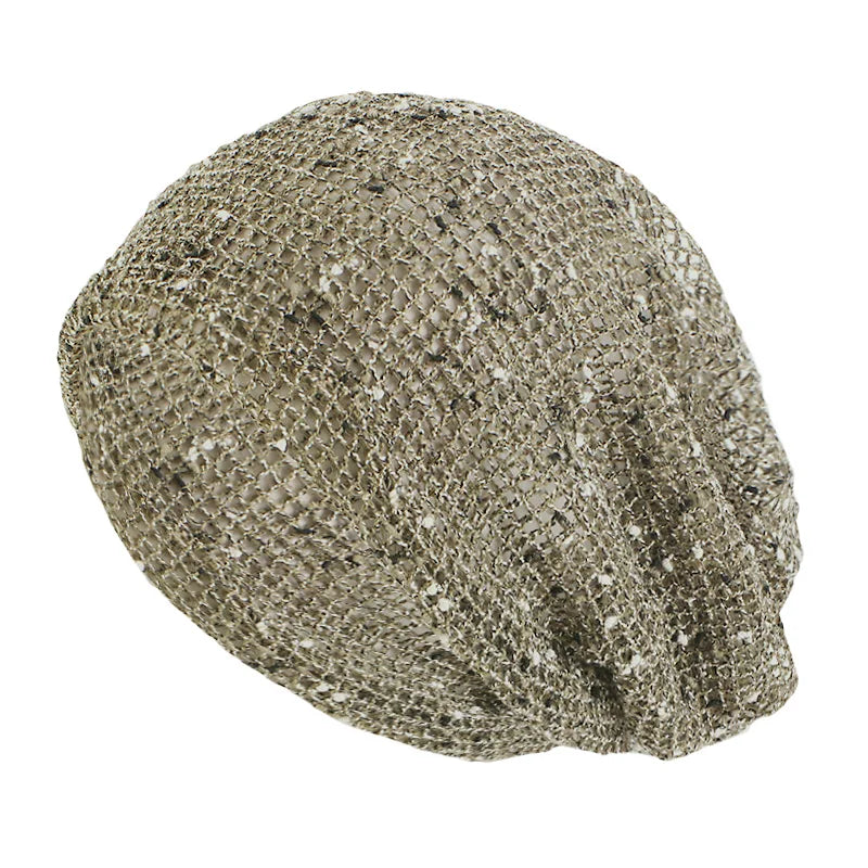New Softy Mesh Slouchy Baggy Double Layered Polyester Beanie Hats for Unisex