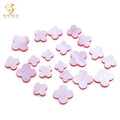 6mm/8mm/10mm Natural Pink MOP Stone Four Leaf Clover Shape Pink Shell for Necklace Bracelet Jewelry