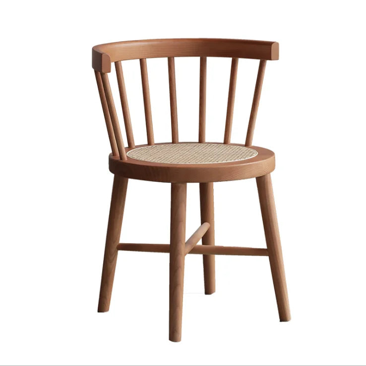 Nordic Good Design Contemporary Antique Villa Solid Ash Wood Dining Chair for Kitchen