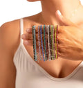 Zooying Fashion Summer Bracelet Tennis Crystal Bracelet Cheap Promotional Elastic Bracelet
