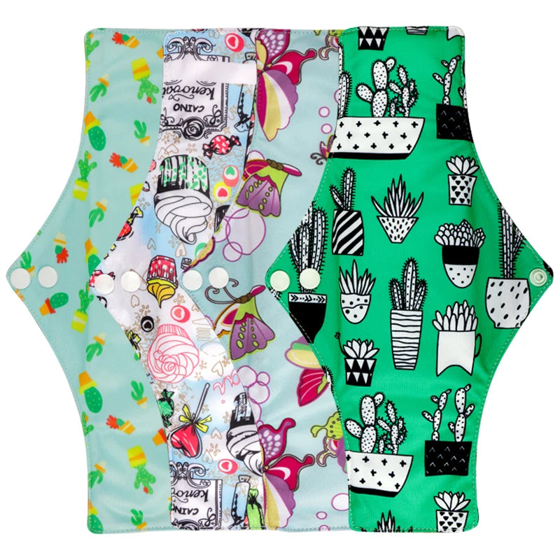 Customised Reusable Menstrual Pads in a Large Choice of Colours Super Absorbent Cloth Menstrual Pad.
