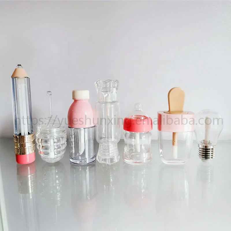 Yueshunxing Jewelry Luxury Unique Lipgloss Container Lip Gloss Containers Lip Tint Bottle Black square Rose Gold Lip Gloss Tubes
