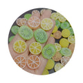 100PCS Orange Kiwifruit Fruit Slices Series Resin Flatback Cabochons for Hairpin Scrapbooking DIY Jewelry Craft Decoration