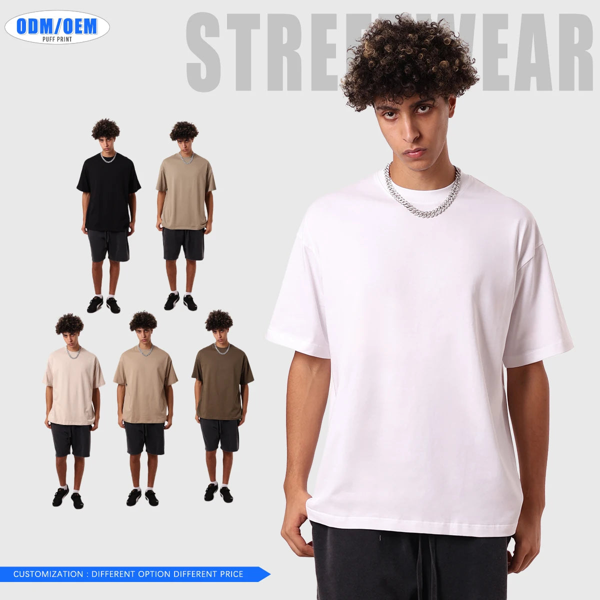 Custom Logo 100% Cotton t Shirt 230 GSM Fabric Men Women Blank High Quality T-shirt Customizable Patterns and Logos
