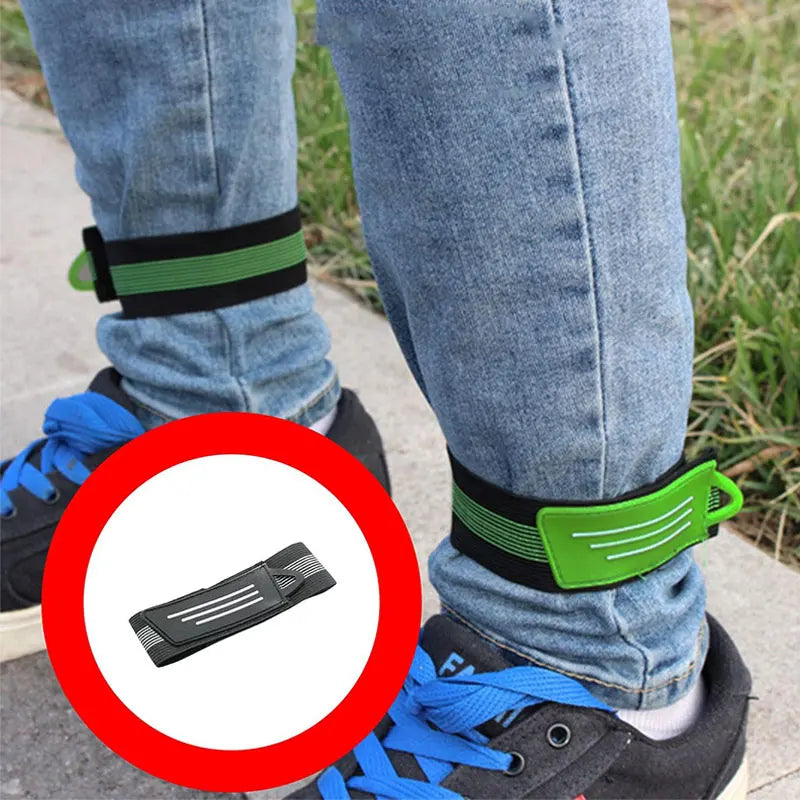 Cycling Pant Leg Band Elastic Bicycle Safety Belt Riding Mountain Bike Pant Bands Strap Adjustable Fastening Belt Ankle Wrap