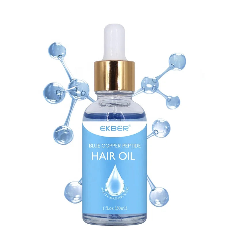 Customize Logo Copper Peptide Biotin Hair Growth Oil Anti Hair Loss Care Repairing Serum Hair Regrowth Serum Oil