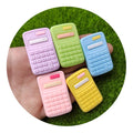 New Creative 100Pcs Mini Cartoon Calculator Flatbacks Lovely Macaroon Color  Calculating Machine Crafts for Jewelry Craft Decor
