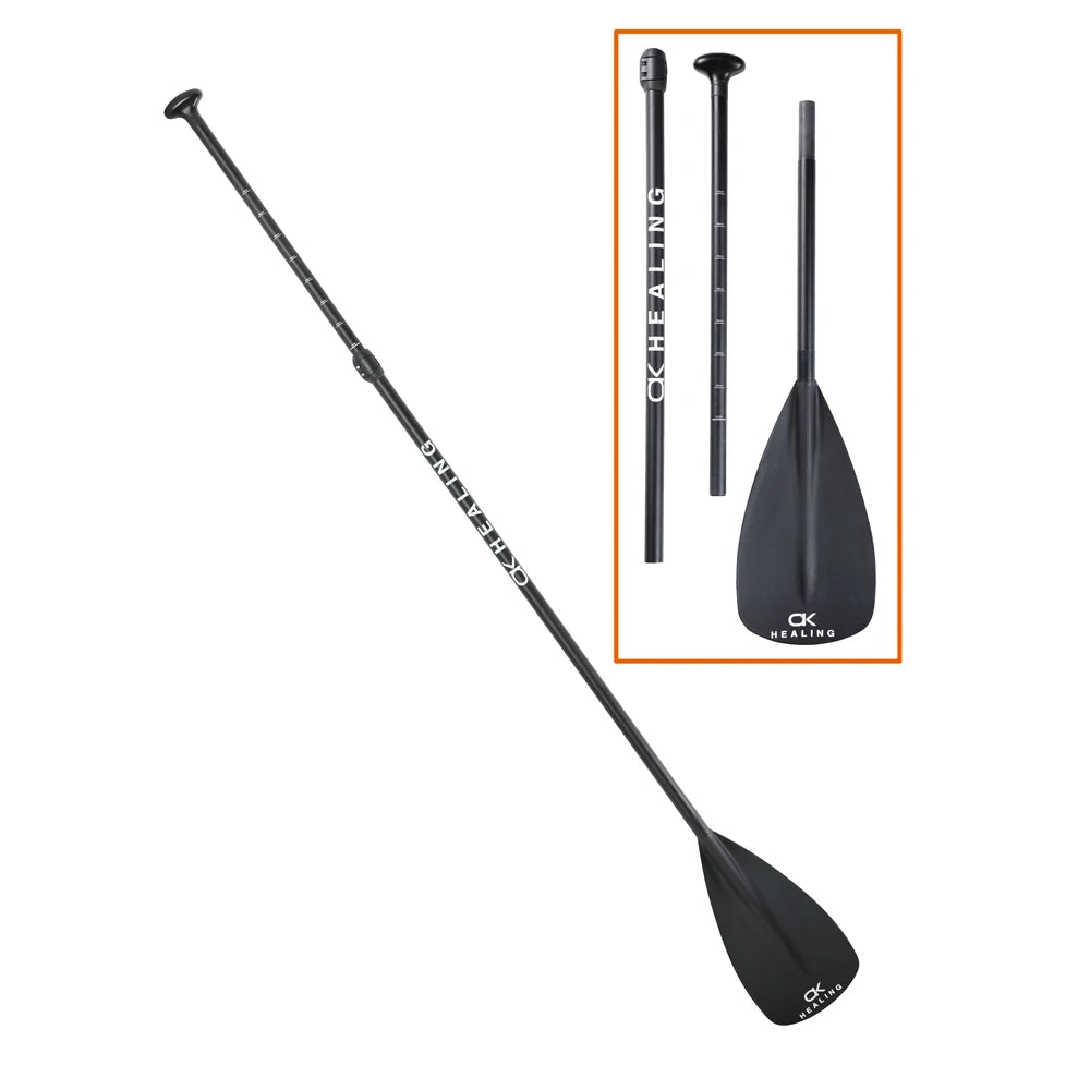 OKHEALING Double Lock Fiberglass SUP Paddle - Ultra-Lightweight Shaft & Durable PP Blade | Inflatable Stand up Paddle Boards