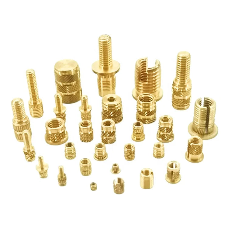 Customer Copper Knurling Inserts M1.6 M4 M5 M6 M8 M10 Brass Threaded Insert Nut