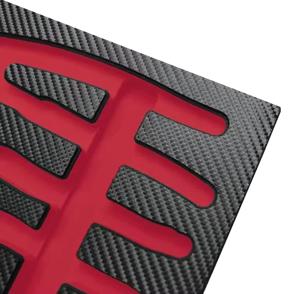 Custom Shape EVA Foam Insert for Packaging Tool Case EVA Packaging Lining 3D Carbon Fiber Texture Foam