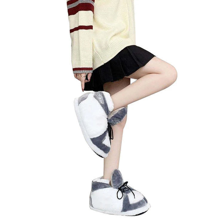 Wholesale Sneaker Slipper Shoes Cozy Plush Stuffed Anti Slip Home Indoor Slipper