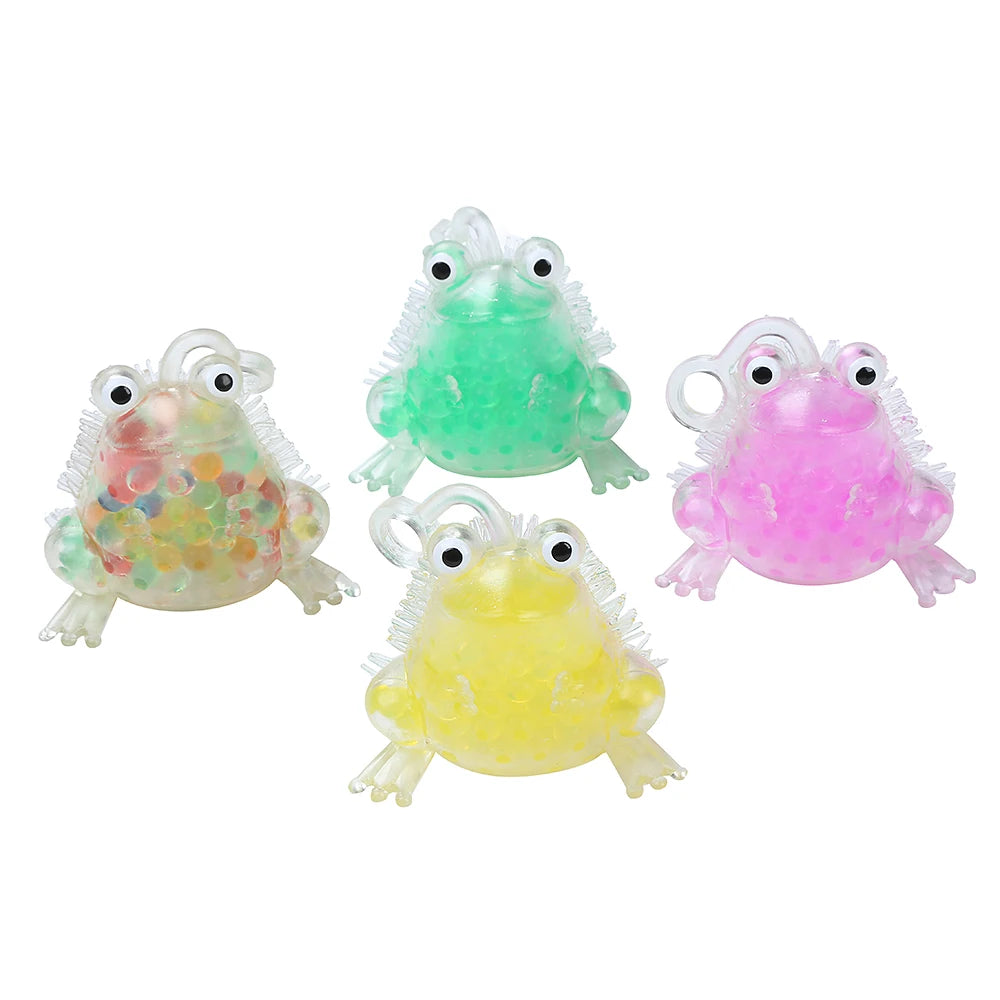 KEHUI Factory Direct Soft TPR Ball Toy for Kids Colorful Animal Shape Sticky Bead Frog Bead Ball Design