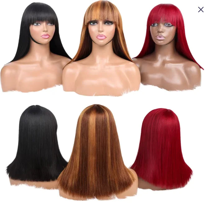 Wholesale Price 100% Virgin Human Hair 13x4 Transparent for 4x4 Closure Straight Bob Wig 1B Natural Color