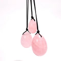 Crafts Diy New arrival Natural Rose Quartz Yoni Eggs kegel eggs set