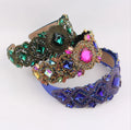 New Vintage Luxury Baroque Rhinestone Headband for Women Girls Hair Accessories