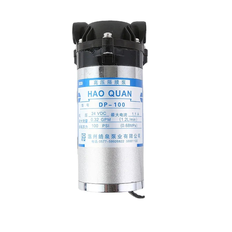 DP-100 1.2L/min 100psi 24v Electric Micro Diaphragm Pump Small High Pressure Booster for Machining Applications