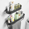 JAYA Bathroom Shelf Rack Wall-Mounted Towel Storage Organizer Steel Shower Shelf Over the Sink Rack Laundry Room Hanging Shelves