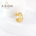 Ason New Fashion Custom Creative Design Jewelry Ring Stainless Steel Unique Ring for Women