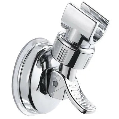 Modern Style Adjustable Hand Showers Holder Bracket Universal ABS Chrome Finish Eco-Friendly Flexible Rotation Suction Cup Wall