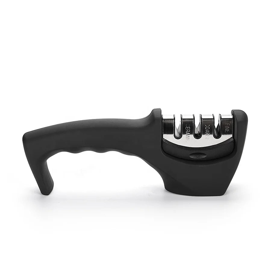 Professional Colorful 3 Stage Knife Sharpener Kitchen Knives Handheld Grinder Manual Sharpening Machine