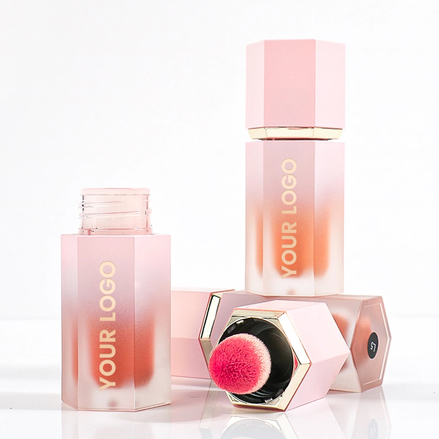 Wholesale Makeup Brand Liquid Blush Custom Private Label Natural Vegan Makeup Blush Liquid Blush Face Eye Lip Cruelty Free