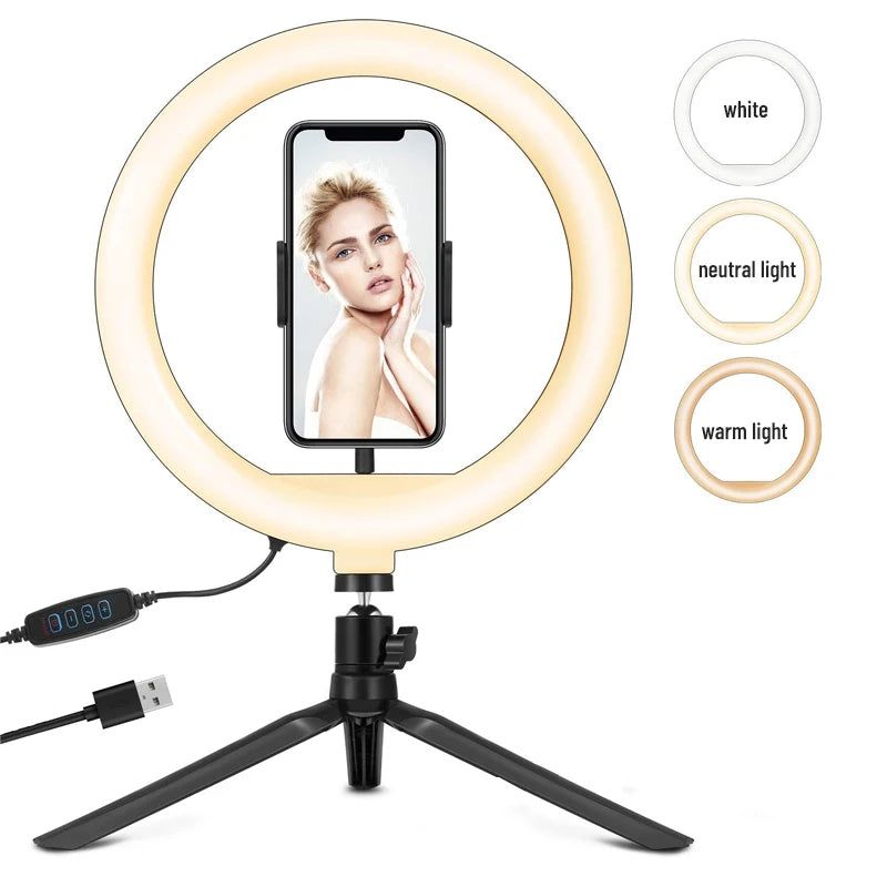 2025 Super Cheap New Ring Light MINI Fill Light for Live Broadcast 10 Inch Ring Light