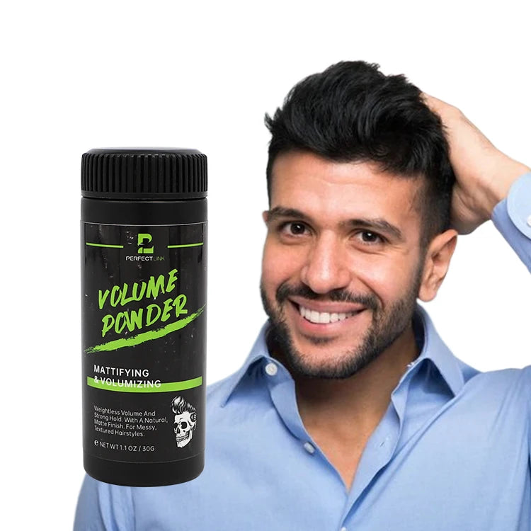 Hot Selling Men's Organic Vegan Texturizing Powder for Curly Hair & Beard Styling-Instant Volume & Texture