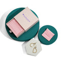 Custom Personalized logo Printed Drawer Cardboard Jewelry Box and Microfiber Jewelry Pouch Bag