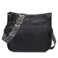 Large Capacity Retro Crossbody Bag for Women Soft PU Leather Fashionable Portable Shoulder Bag Letter for Work Commuting Casual