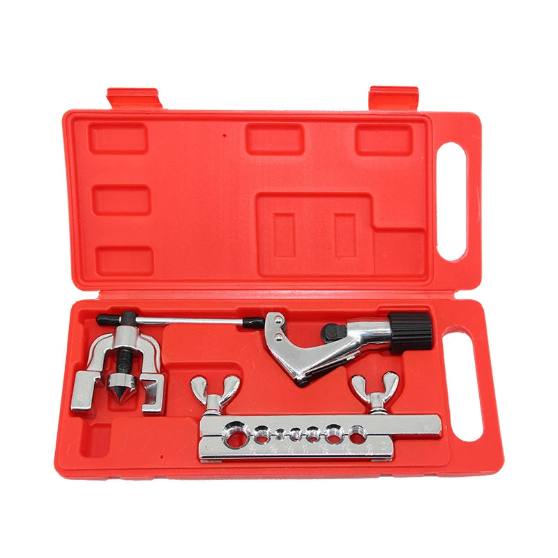CT-1226 5-16mm Brake Flaring Tool Kit Set Hand Tools Copper Pipe Portable HVAC Refrigeration Flaring Tool